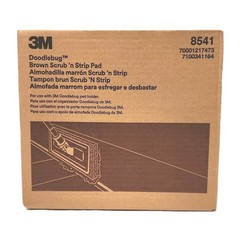 Case Of 10 3M Brown Doodlebug Utility Pads 8541, 4-5/8 in x 10 in,
