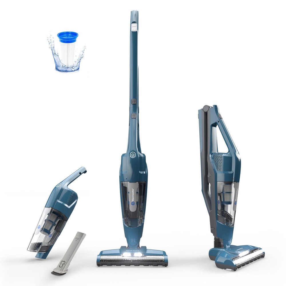 Vacmaster Portable 10.8V 2-in-1 Cordless Stick Lightweight Vacuum Blue