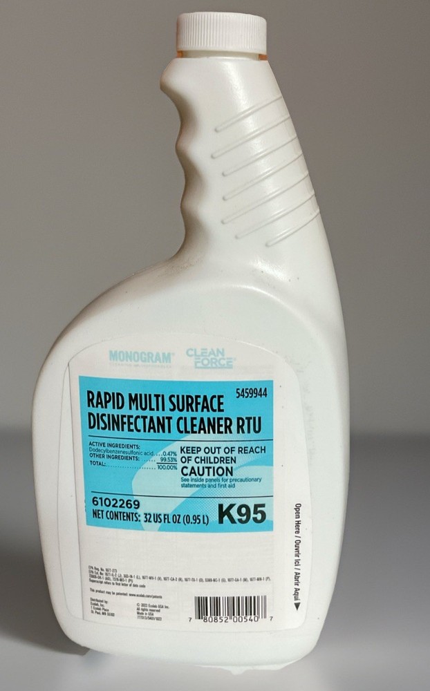 Ecolab Rapid Multi Surface Disinfectant Cleaner RTU 32oz