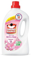 Omino Bianco Liquid Detergent 50 Doses Water Lily Pink Made In Italy
