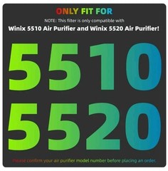 5510 5520 Replacement Filter Q for Winix 5510 5520 Plasmawave Air Purifier, 4 Pk