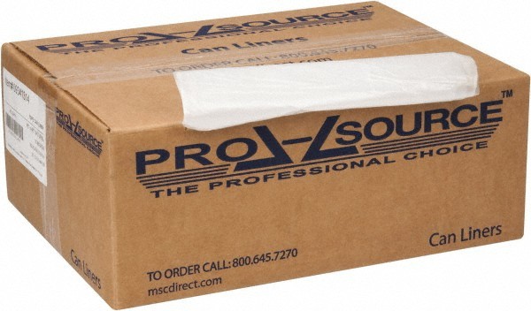 PRO-SOURCE 45 Gal 0.63 mil Household/Office Trash Bag 40″ Wide x 48″ High, Clear