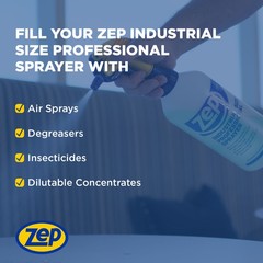 Zep Industrial Sprayer Bottle – 48 oz (Case of 8) C32810 – Up to 30 Foot Spray,
