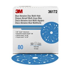 Hookit Blue Abrasive Disc Multi-hole 6 80G MMM-36172