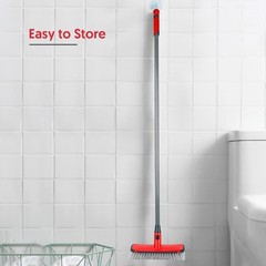 Ergonomic Long Handle Cleaning Brush – 2-in-1 Floor Scrubber for Home & Garage