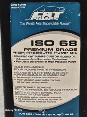 sISO 68PREMIUM GRADE HIGH PRESSURE PUMP OILGENU:NE CAT PUMPS CUSTOM BLEND OIL