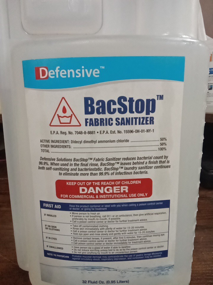Defensive Bacstop Fabric Sanitizer 32 Oz 865 Kb