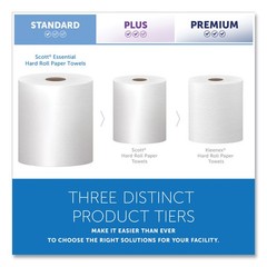 Scott® Hard Roll Towels, 1.5 Core, 8 x 800ft, White, 12 Rolls/Carton
