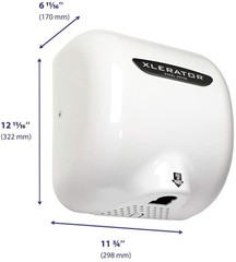 XLERATOR XL-BW Excel Eco Automatic Hand Dryer Quick Dry 120V White New Open Box