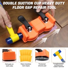 Floor Gap Fixer Tool with Dual Vacuum Suction Cups,Tool to Fix Orange