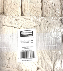 6X – Rubbermaid Commercial White Super Stitch Cotton Looped Mop Heads – LARGE 6X