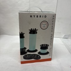 Tile Tech Paver Hybrid Adjustable Pedestal System White & Black Stackable