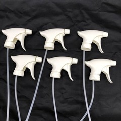 6pk White Plastic Trigger Sprayer Replacement Nozzle 9in Standard GFL 110190