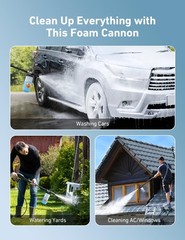 AstroAI Foam Cannon for 1 Liter, Orange Label, Without Nozzles
