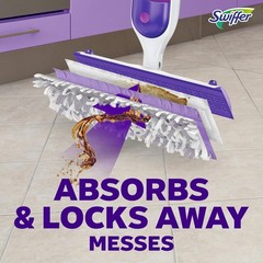 Swiffer PowerMop Multi-Surface Mopping Pad Refills for 11 Count, White/Purple