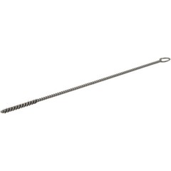 WEILER 21246 1″ Long x 1/8″ Dia Steel Hand Tube Brush Single Spiral, 6″ OAL,