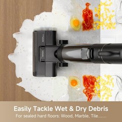 DREAME G10 Combo Wet Dry Vacuum Cleaner, Floor Cleaner Mop 2-in-1 Black