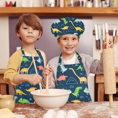 Kids Apron for Boys, Unisex Apron With Adjustable Neck strap, Kitchen Bib Apr…