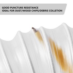 2-1/2″ x 10 ft Clear PVC Dust Collection 2.5 Inch × 10 Feet, transparent
