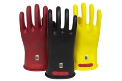 Enespro Class 0 Black Rubber Voltage Insulating Gloves, Max. Use Voltage 1000…