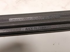 Lot of 3 Unbranded Pressure Washing Lances 414bar 6000PSI 150° C 47″ L, 35.5″ L