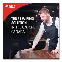 WypAll L10 Towels, POP-UP Box, 1-Ply, 9 x 10.5, White, 125/Box, 18 Boxes/Carton