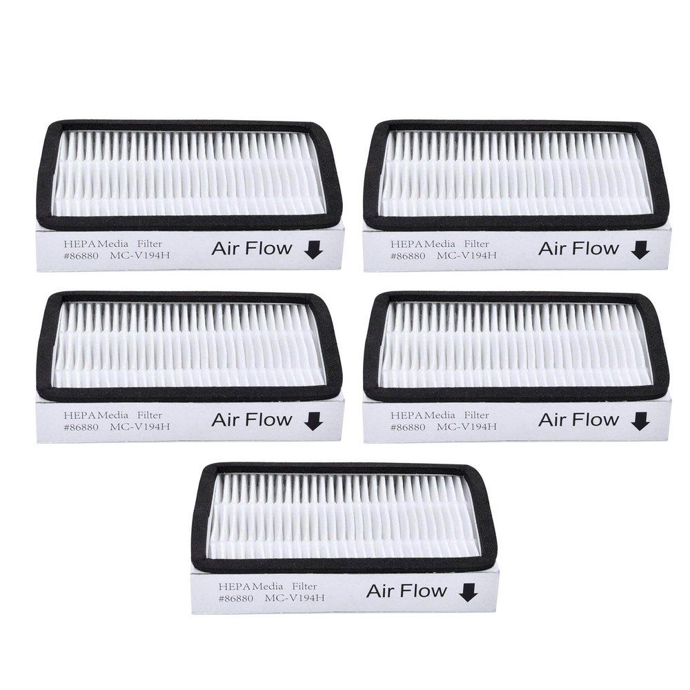 Five of Kit For Kenmore EF-2 86880 Exhaust Vacuum HEPA Media Filters Replacement