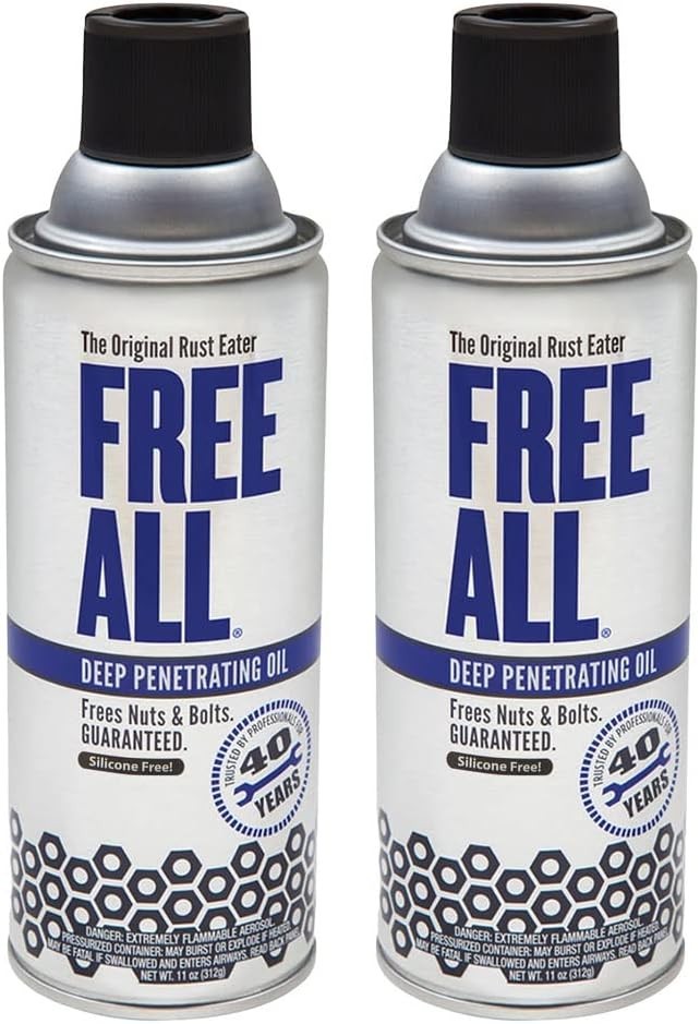 Free All Rust Eater Penetrating Oil 11 Oz Aerosol 2 Pack Rust Remover Spray NEW