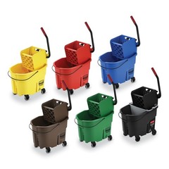 RCP FG758888GRN WaveBrake 2.0 35 qt. Plastic Bucket/Wringer Combos – Green New