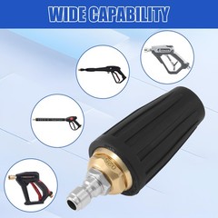 PWACCS Pressure Washer Nozzle Tips Full Set, 3600 PSI 1/4 inches, Black