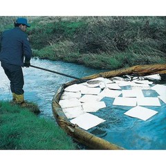 Brady-Sorbent Pad, 26 gal, 15 in x 19 in, Oil, White, 100 PK|22870