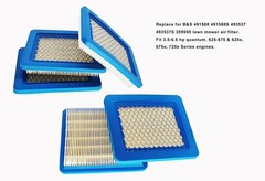 ZLKSKER 5pcs 491588S Lawn Mower Air Filter Replacement for B&S Pack of 5