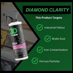 3D BDX Iron Remover 16oz Automotive Wheel Cleaner Safe for All Surfaces