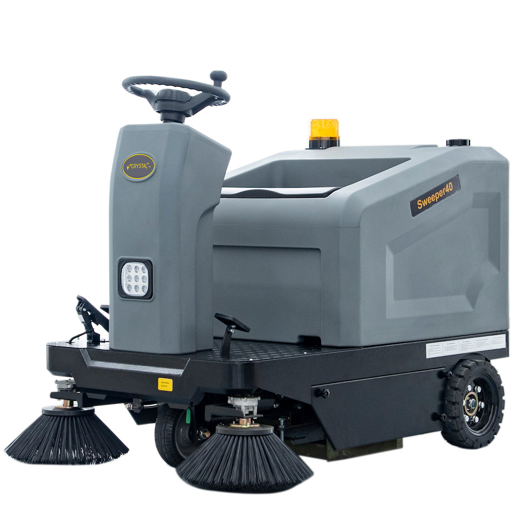 40″ Ride-On Floor Sweeper, 16Gal 48V 4*67Ah, Sweeper40