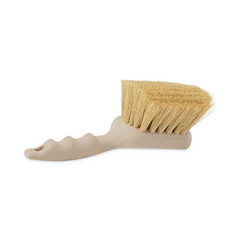 8.5″ Utility Brush – Tampico Bristles, Plastic Tan Handle Scrubber