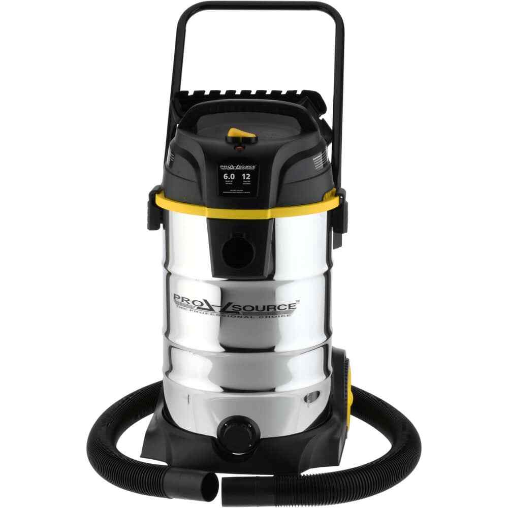 PRO SOURCE Stainless-Tank Wet/Dry Vacuum: 12 Gallon Tank, 10 Amp
