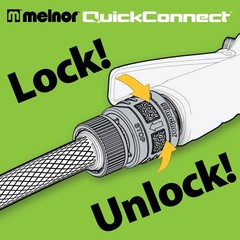 Melnor 65175AMZ 6 Piece Quick Connect Starter Set Connector 6 pcs Set, Black