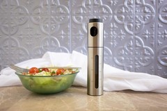Fox Run Olive Oil Sprayer Bottle, 7″ x 1.5″ Stainless 3.4 Ounces, Silver
