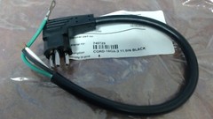 Minuteman 740729 Cord-18GA-3 11.5 In Black  Power Cord Molded Plug