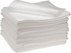 PRO-SAFE White Oil Sorbent High Absorbency Polypropylene Pads: 200 Pack, 17″x15″