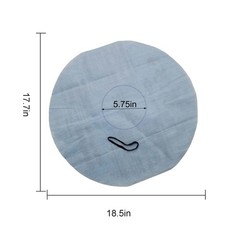 Smilefil 9 Pack 90137 VF2002 Multi-Fit Reusable Dry Vac Disc Filters Blue