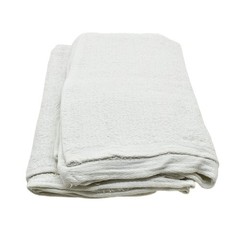 PT726 14 Inch x 17 Inch White Terry Mop Towel – 100% Cotton – 12/Pack