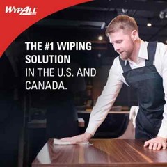 24 Small Rolls WypAll L30 White Wipes: 70 Wipes per Roll, 11″ x 10.4″ Each Sheet