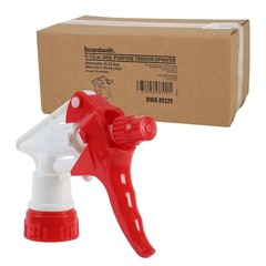 Boardwalk Trigger Sprayer 250, 9.25″ Tube Fits 32 Oz Bottles, Red/white,…