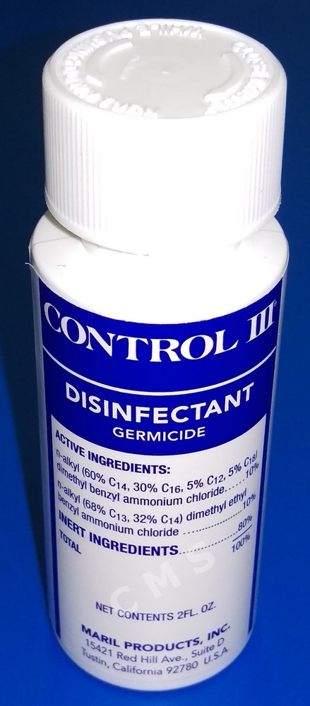 Maril Products CONTROL III Disinfectant Germicide Concentrate 2oz C3/DIS2/24