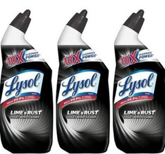 LYSOL Brand Disinfectant Toilet Bowl Cleaner w/Lime/Rust Remover 3X