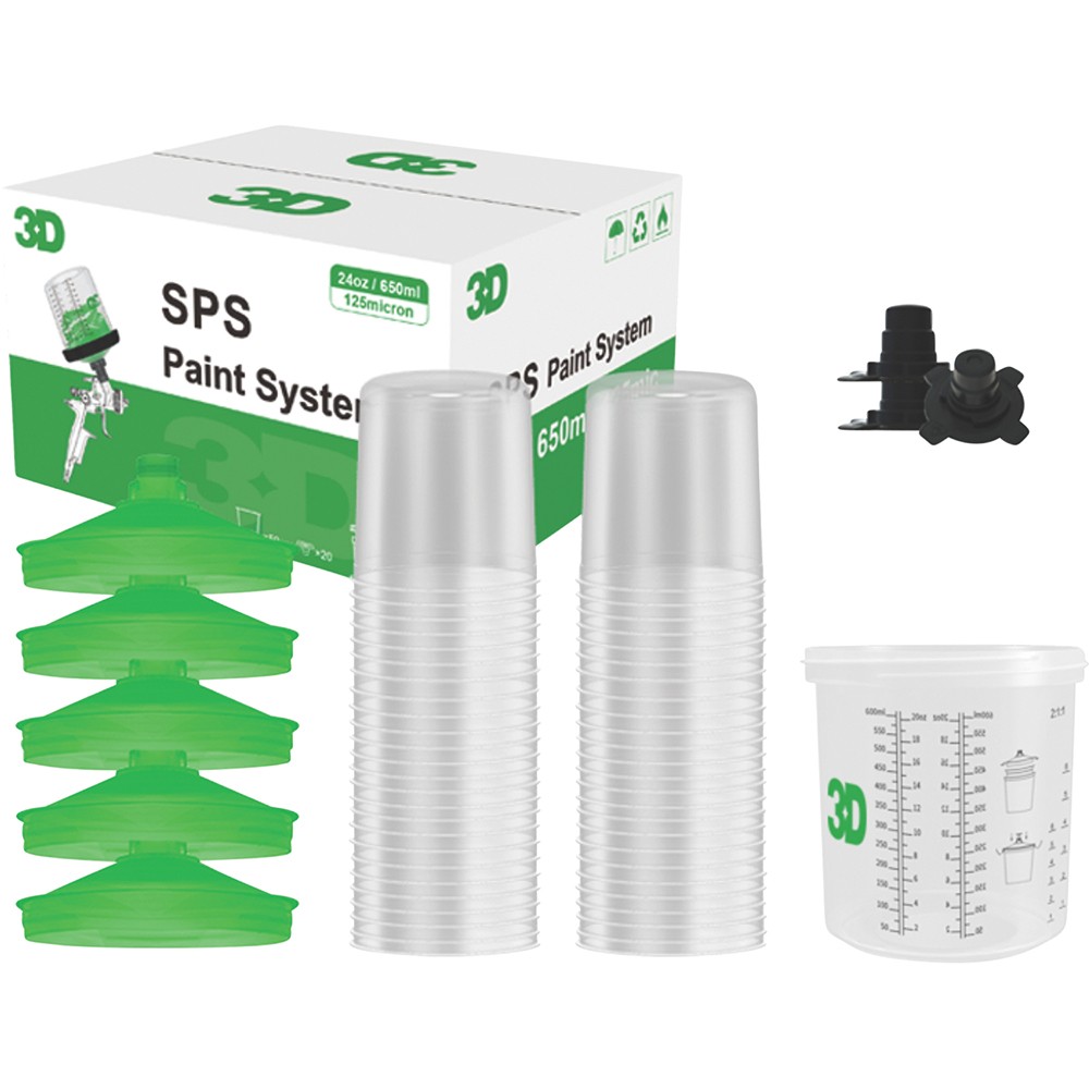 Speedy Paint System 850 ml/32 oz Set (190 mic lid) 3DD-K-SPS3-850-190