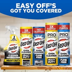 Easy-Off Fume Free PRO size Oven Cleaner Foam, Removes 24 Ounce (Pack of 2)