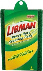 Libman 66 Heavy Duty Scouring Pads, 7″ Scrub Surface
