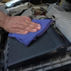 50 Pieces Blue Shop Towels Large 12×14 Cleaning Rags, Fast Free Shipping A Grade